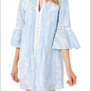 Lilly Pulitzer XL Hollie tunic dress in Zanzibar blue NWT
